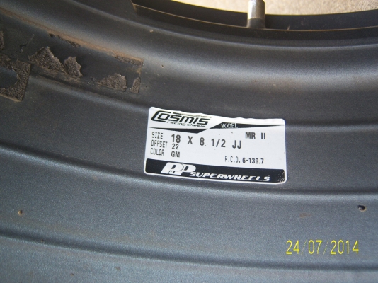 แม็กขอบ 18 x 8.5 5รู114 งานของคอรมิค 1คู่