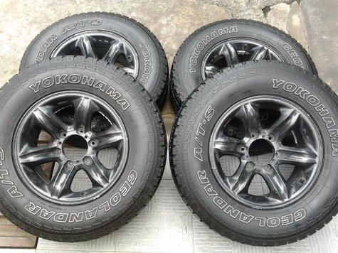 ล้อขอบ 16 เล็บเหยี่ยว แท้ๆ + Yokohama 245/70/16 ปี10