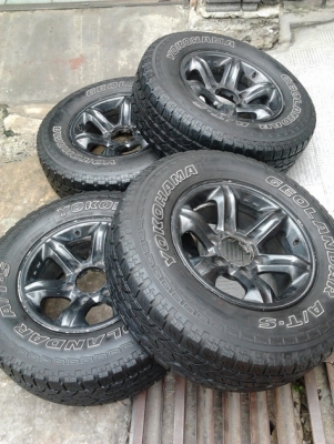 ล้อขอบ 16 เล็บเหยี่ยว แท้ๆ + Yokohama 245/70/16 ปี10 ล้อขอบ 16 เล็บเหยี่ยว แท้ๆ + Yokohama 245/70/16 ปี10