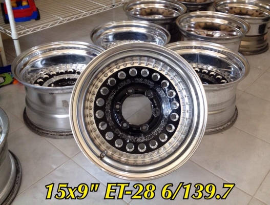 ขายล้อหยดน้ำ RAGUNA 2 ชิ้นแท้ ขอบ 15x9 ออฟ-28 6 รู ลึกๆ ขายล้อหยดน้ำ RAGUNA 2 ชิ้นแท้ ขอบ 15x9 ออฟ-28 6 รู ลึกๆ