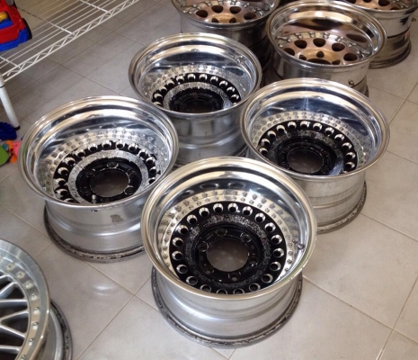 ขายล้อหยดน้ำ RAGUNA 2 ชิ้นแท้ ขอบ 15x9 ออฟ-28 6 รู ลึกๆ