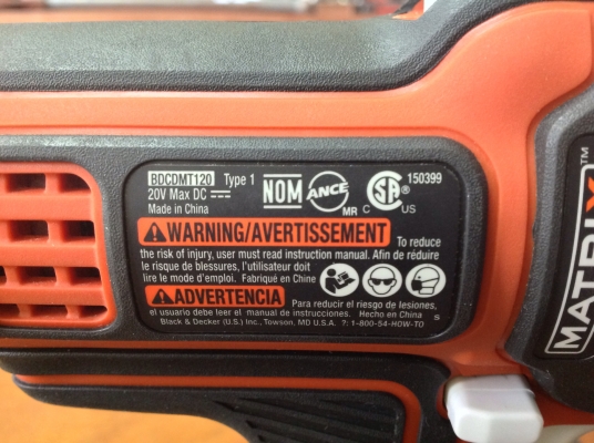 ขายสว่านไขควงไร้สาย BLACK&amp;DECKER BDCDMT120IA Lithium ion 20V ใหม่แกะกล่อง