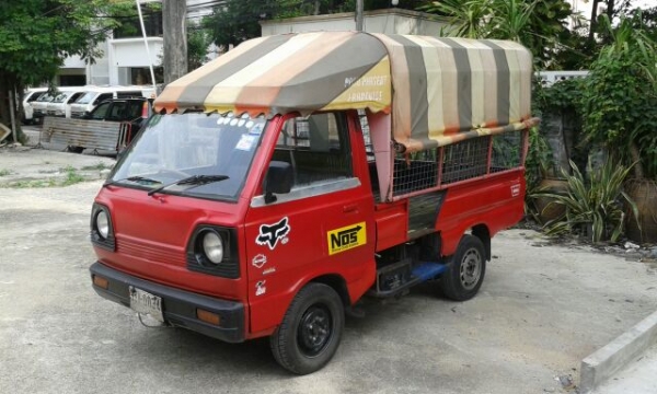 กะป๊อ suzuki st-90 สวยเดิมๆ เครื่องกับช่วงล่างสมบูรณ์มาก ขับสบาย แก๊ส หลังคาเปิดบาร์ได้พร้อมขายของ