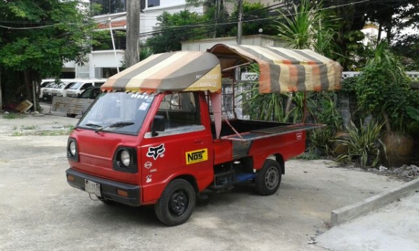 กะป๊อ suzuki st-90 สวยเดิมๆ เครื่องกับช่วงล่างสมบูรณ์มาก ขับสบาย แก๊ส หลังคาเปิดบาร์ได้พร้อมขายของ