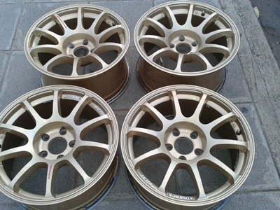 ล้อ RS ขอบ17 5รู114 หน้า8หลัง9 ล้อสวยมีรอย นิดหน่อยตามการใช้งาน