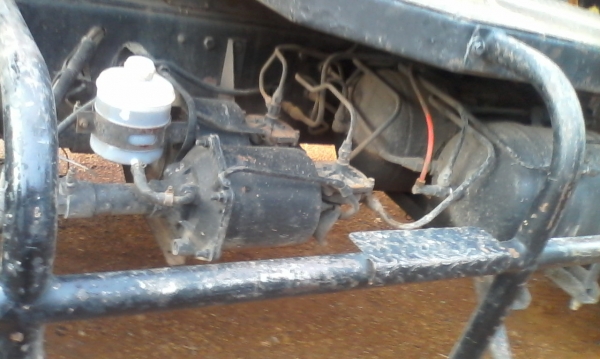 แหนบหน้า กับเพลาตามเส้นหลัง