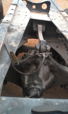 แหนบหน้า กับเพลาตามเส้นหลัง