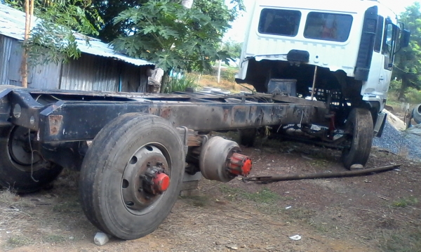 แหนบหน้า กับเพลาตามเส้นหลัง