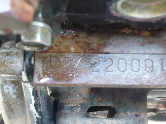 ขายเครื่องยนต์ดีเซลนิสสัน TD 27