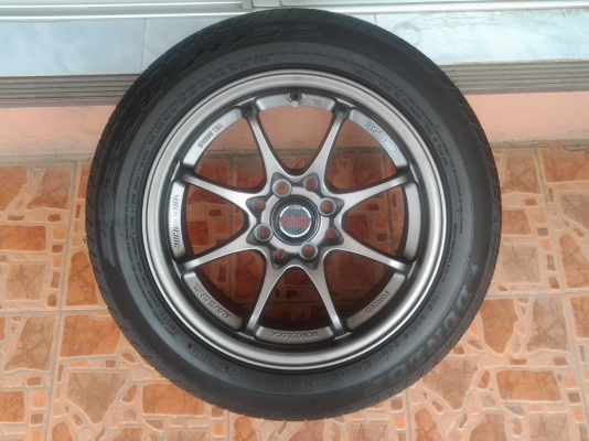 ขายแม็กซ์ใหม่ CE28พร้อมยาง ปี12 กว้าง7"ยางDUNLOP 185/60/15