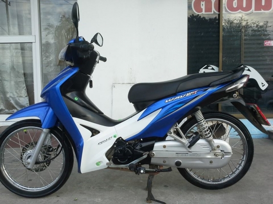 รถสวยประหยัดน้ำมัน Honda Wave 110 i ปี 2556 สีน้ำเงินขาว ขับนิ่มมีคุณภาพ รถสวยประหยัดน้ำมัน Honda Wave 110 i ปี 2556 สีน้ำเงินขาว ขับนิ่มมีคุณภาพ