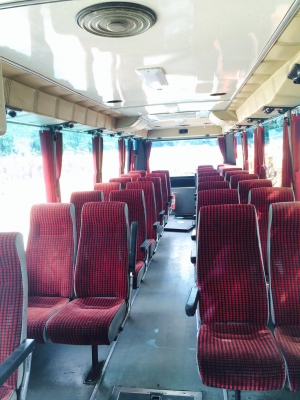 ขาย รถบัสแอร์เย็น เบนซ์แท้ ปี2005 สภาพพร้อมใช้งาน 30 ที่นั่ง เกียร์ออโต้ เครื่องเบนซ์ ดีเซล 6 สูบ เบรคจิ๊บฟี่ เบาะครบ สวยทุกที่นั่ง ยางสวยทุกเส้น สภาพสี90\% รบกวนสอบถามเฉพาะเวลาทำการครับขับกลับได้เลยครับ