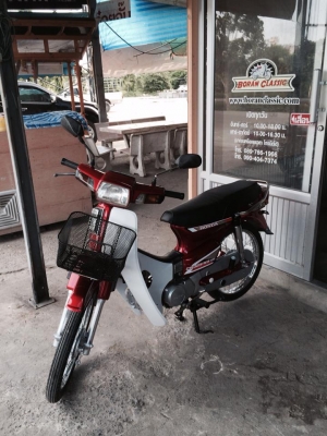 ขายดรีมคุรุสภาสีแดงสวยๆสีใหม่ยางใหม่เครื่องแน่นๆทะเบียนภาษีปี57ชุดโอน(ร้านโบราณคลาสสิคเจ้าเก่า)กทมไลท์บางแค