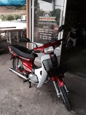 ขายดรีมคุรุสภาสีแดงสวยๆสีใหม่ยางใหม่เครื่องแน่นๆทะเบียนภาษีปี57ชุดโอน(ร้านโบราณคลาสสิคเจ้าเก่า)กทมไลท์บางแค