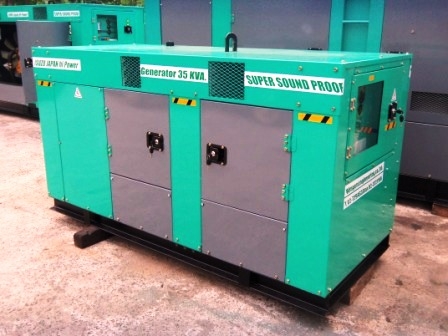 ขายเครื่องปั่นไฟนำเข้าประกอบใหม่ 35 Kva.พร้อมชุด AUTO ATS.รับประกัน 12  เดือน
