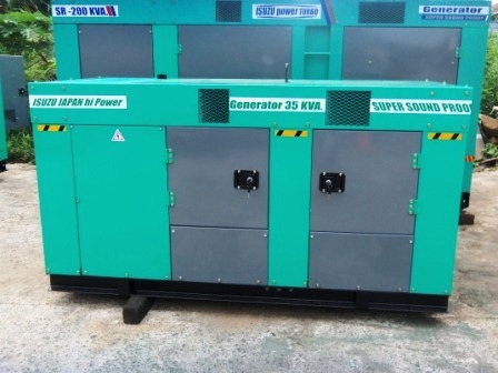 ขายเครื่องปั่นไฟนำเข้าประกอบใหม่ 35 Kva.พร้อมชุด AUTO ATS.รับประกัน 12  เดือน