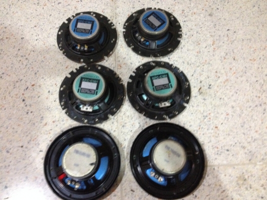 ลำโพง6นิ้ว2ทางKENWOODของเก่าญี่ปุ่นคู่ละ