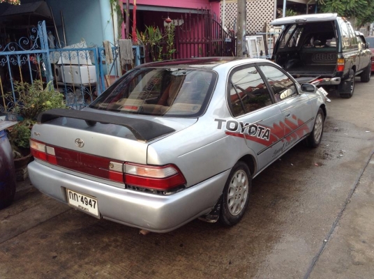 ขายครับ TOYOTA COROLA AE 100 GXI ตัว TOP ปี96 1.6 หัวฉีด แกส+น้ำมัน ใช้ได้ครับ กระจกไฟฟ้า ปรับข้างไฟฟ้า พับไฟฟ้า พวงมาลัยปปรับระดับได้ พวงมาลัยพาวเวอร์ ภายในสวย เบาะไม่มีขาด เบาะหลังพับได้ ช่วงล่างดี สีพอได้ แม็ก 4 ล้อ เครื่องเเห้งๆ ควันไม่ไหลไม่ขาว เกียร ขายครับ TOYOTA COROLA AE 100 GXI ตัว TOP ปี96 1.6 หัวฉีด แกส+น้ำมัน ใช้ได้ครับ กระจกไฟฟ้า ปรับข้างไฟฟ้า พับไฟฟ้า พวงมาลัยปปรับระดับได้ พวงมาลัยพาวเวอร์ ภายในสวย เบาะไม่มีขาด เบาะหลังพับได้ ช่วงล่างดี สีพอได้ แม็ก 4 ล้อ เครื่องเเห้งๆ ควันไม่ไหลไม่ขาว เกียร