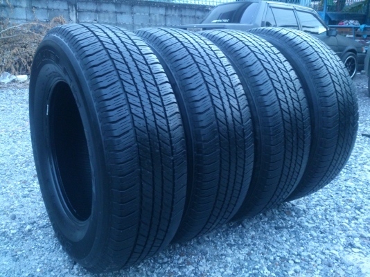 ขายยาง บริสโตน 265/65R17 ยางสัปดาห์ที่07 ปี13 ดอกยางนิ่มลึกเท่ากันไม่แตกลาย (ไม่มีปะ) จำนวน 1 ชุด