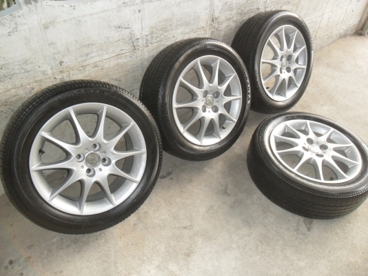 ล้อแม็ก 16นิ้ว 4รู100 พร้อมยาง สวยๆ 4 ล้อ ราคา 4900 บาท