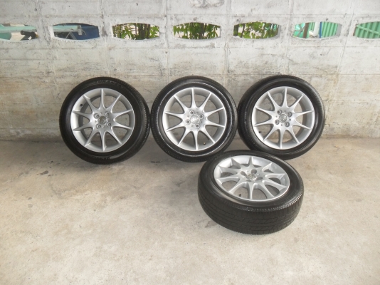 ล้อแม็ก 16นิ้ว 4รู100 พร้อมยาง สวยๆ 4 ล้อ ราคา 4900 บาท