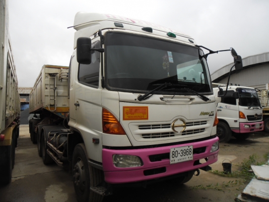 ขายรถหัวลาก HINO MEGA 320 มี 2 ชุดหางเซมิดั้ม 3 เพลายาว 10 เมตรเครื่องเดิมเกียร์เดิมทะเบียนเต็ม