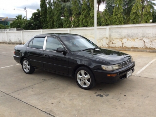 ขายรถโตโยต้า โคโรล่าสามห่วง ปี 94 เครื่อง 1.6 หัวฉีด เกียร์ธรรมดา เพาเวอร์ ภายในเบาะกำมะหยี่เดิมๆ กระจกไฟฟ้า ปรับข้างไฟฟ้า แอร์เย็น ตัวถังบางเดิม สีเต็มเงา มีริ้วรอยการใช้งาน แม็ก 15 เครื่องวิ่งดี เกียร์แน่น ช่วงล่างดีครับ รถพร้อมใช้เลยครับ