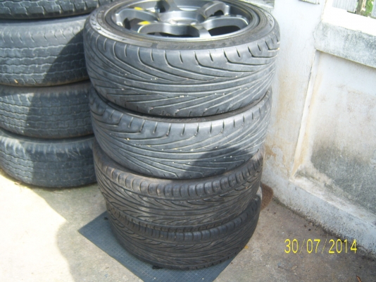 แม็กขอบ 17x7  4รู100 พร้อมยาง