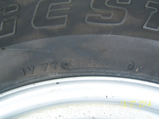 ยางอะไหล่ 265 5 17 ปี13  1วง