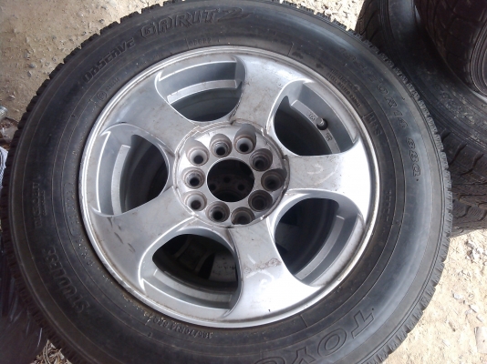 ล้อแม็กนอก4วงพร้อมยาง-ขอบ14'' 5รู 100 กับ 114.3 ญี่ปุ่นแท้ ยังไม่ได้ล้าง