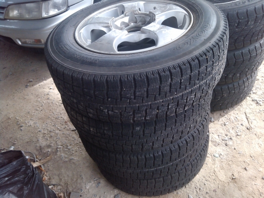 ล้อแม็กนอก4วงพร้อมยาง-ขอบ14'' 5รู 100 กับ 114.3 ญี่ปุ่นแท้ ยังไม่ได้ล้าง