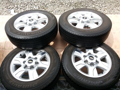 ขายล้อแม็กChevrolet trail blazer ขอบ16 พร้อมยางปี13 4 ล้อ