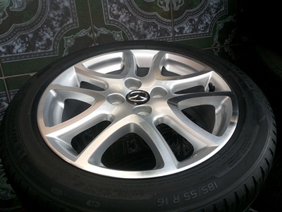 ขายล้อแม็กMazda 2 Sport Top 16 พร้อมยางปี12 4 ล้อ