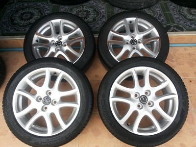 ขายล้อแม็กMazda 2 Sport Top 16 พร้อมยางปี12 4 ล้อ