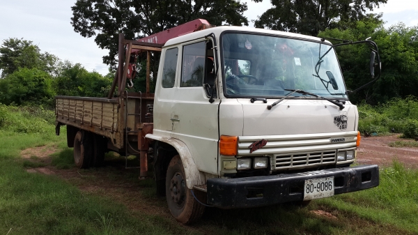 ขายด่วนหกล้อHINO FDเครื่องHO6Cเทอร์โบ200แรงปี49ติดเครน3ตันสภาพพร้อมใช้งานราคาไม่แพงโทร0843923995