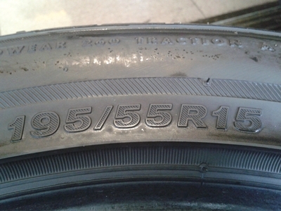 ยาง Bridgestone 195/55/15 ปี 11