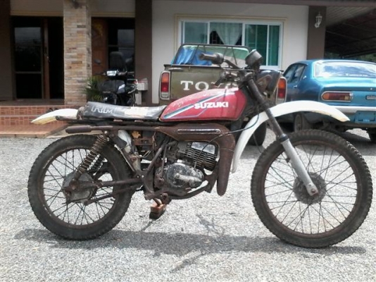 ขาย Suzuki TS125 มีทะเบียนไม่ได้ตามชุดโอนภาษีขาดรถเดิมจอดแห้งๆเหมาะกับนักปั้น