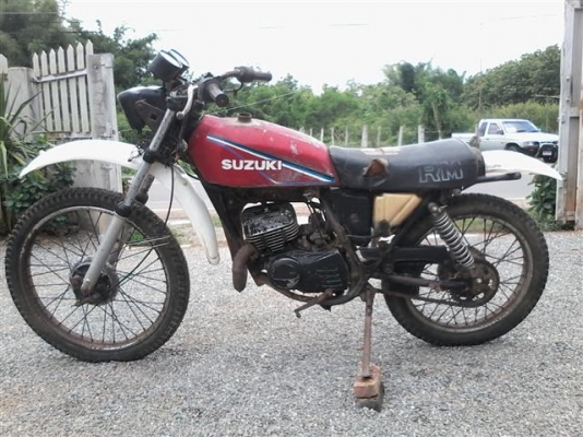 ขาย Suzuki TS125 มีทะเบียนไม่ได้ตามชุดโอนภาษีขาดรถเดิมจอดแห้งๆเหมาะกับนักปั้น