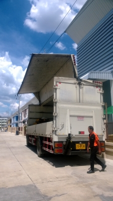 รับกระจายสินค้า รถบรรทุก 7เมตร รถตู้ทึบ7 เมตรมีลิฟท์ท้าย รถบรรทุกตู้7เมตรรับจ้าง