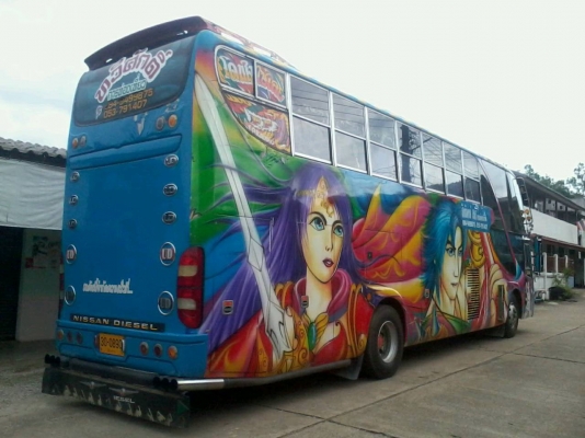 ขายรถบัสพัดลม เครื่อง นิสสัน PF6 390 แรงม้า