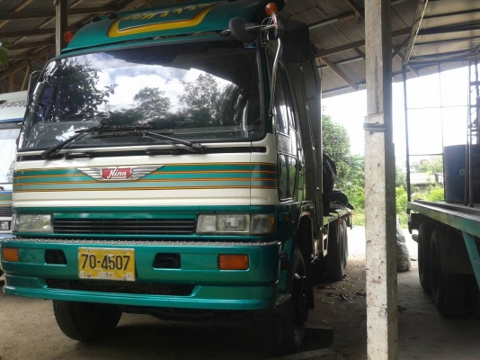 10ล้อ2เพลาHINO FM3MNLAพื้นเรียบ+หางลูกพ่วงพื้นเรียบPANUS