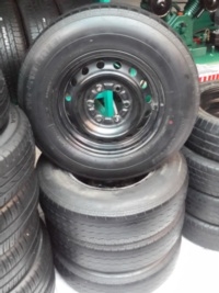 ขายล้อกะทะ ขอบ 15 6รู 134 พร้อมยาง 195r15 ปี 12