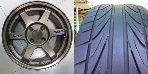 ขายแม็กใหม่ TE37 off 40 4รู 100 ขอบ15x6.5 พร้อมยาง195/50/15 ขายแม็กใหม่ TE37 off 40 4รู 100 ขอบ15x6.5 พร้อมยาง195/50/15