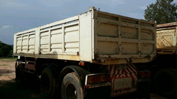 ***ขายแล้วครับขอบคุณ Truck2hand ขาย22ล้อพ่วงแม่ลูกดั้ม HINO FM3MNLD M10C-240HP เครื่องเดิมเกียร์เดิม เครื่องดี แรงดี ช่วงล่างเดิมคัสซีดี ไม่ปะไม่ดาม กระบะดั้มเหล็กสภาพพอใช้ ต้องเก็บพื้นดีข้างพอใช้ ดั้มดีแรงดีไม่ยุบ หัวเก๋งไม่เดิม วางใหม่สภาพดีไม่ผุภายในดี