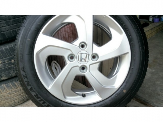 ล้อแม็กถอดป้ายแดง Honda city ขอบ15 พร้อมยาง บริสโตน