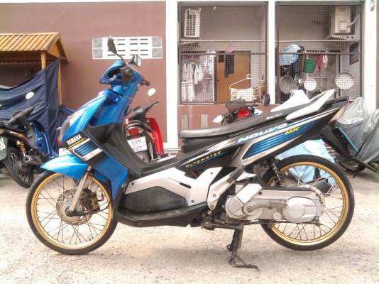 ขออนุญาติขาย YAMAHA Nouvo Mx สีน้ำเงินดำ ล้อทอง