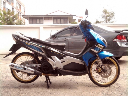 ขออนุญาติขาย YAMAHA Nouvo Mx สีน้ำเงินดำ ล้อทอง