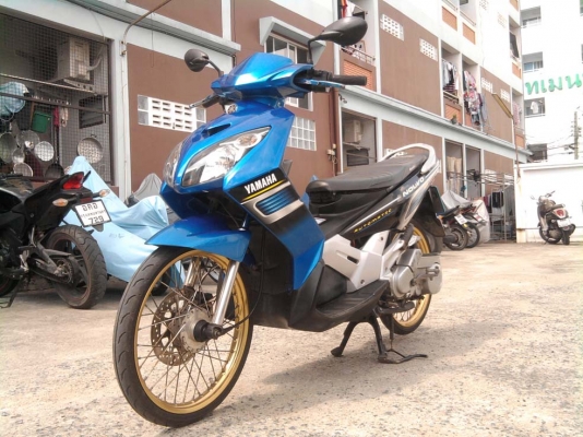 ขออนุญาติขาย YAMAHA Nouvo Mx สีน้ำเงินดำ ล้อทอง