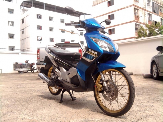 ขออนุญาติขาย YAMAHA Nouvo Mx สีน้ำเงินดำ ล้อทอง