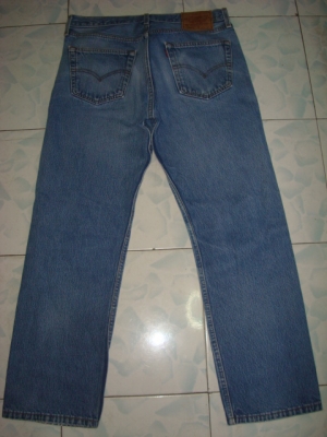 # 7927 # ยีนส์ Levi's 501 ผ้าทราย ของแท้ มือสอง เอว 33 ยาว 26 made in usa ตะเข็บสวยๆ